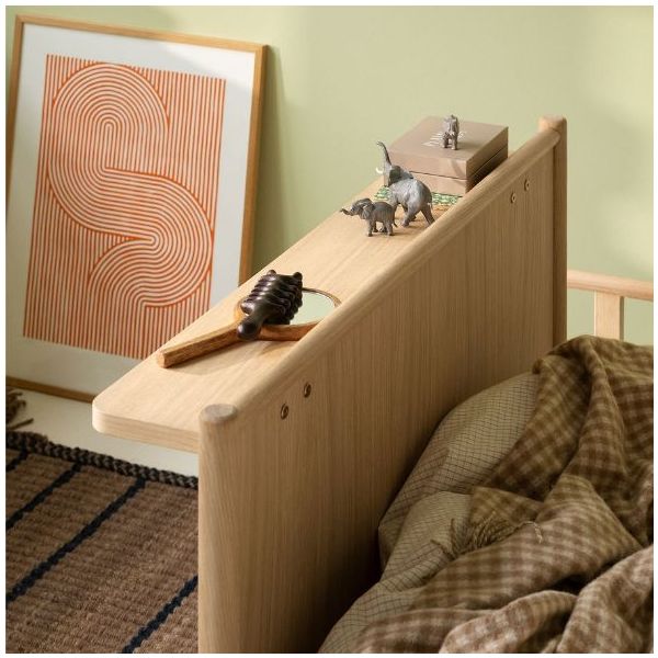 Camp Novel Shelf for Single Bed 120 x 200 cm - Oak
