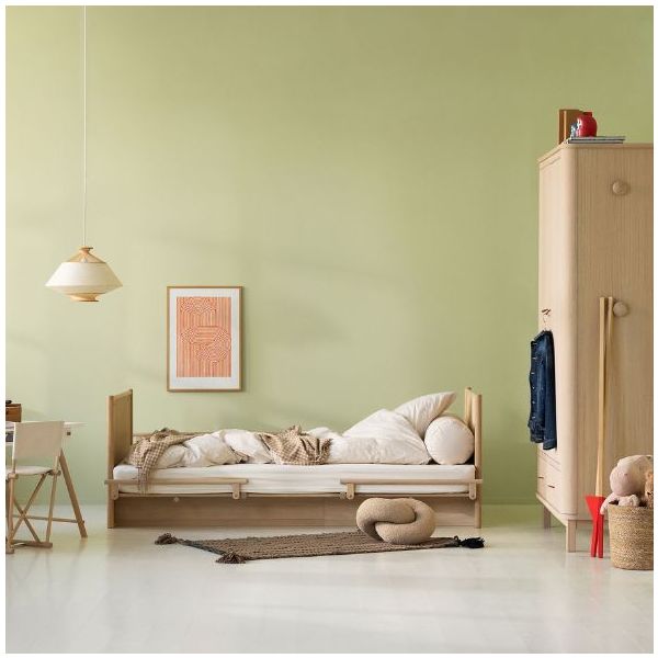 Camp Novel Convertible Cot & Single Bed 60 / 120 x 200 cm - Oak