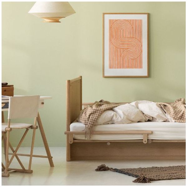Camp Novel Convertible Cot & Single Bed 60 / 120 x 200 cm - Oak