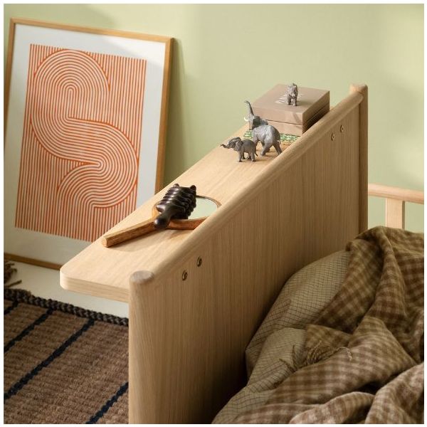 Camp Novel Convertible Cot & Single Bed 60 / 120 x 200 cm - Oak