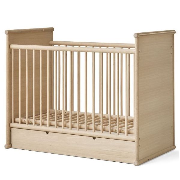 Camp Novel Convertible Cot & Single Bed 60 / 120 x 200 cm - Oak