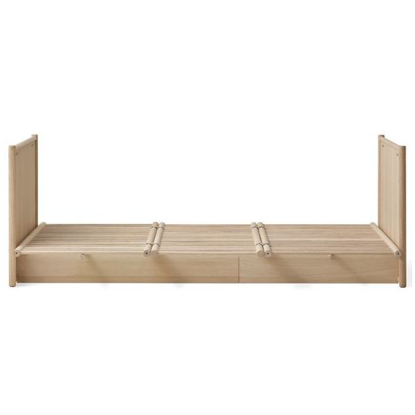 Camp Novel Convertible Cot & Single Bed 60 / 120 x 200 cm - Oak