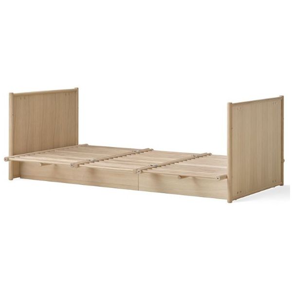 Camp Novel Convertible Cot & Single Bed 60 / 120 x 200 cm - Oak