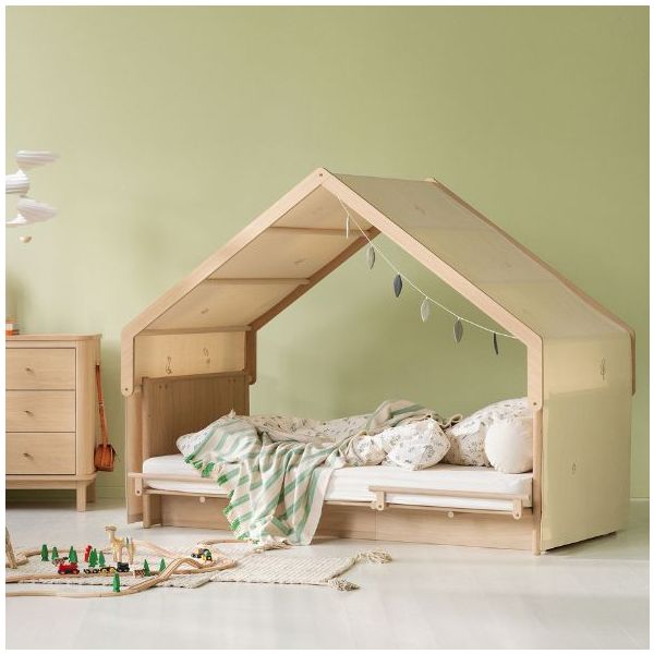 Camp Novel House Roof for Single Bed 120 x 200 cm - Birch / Oak