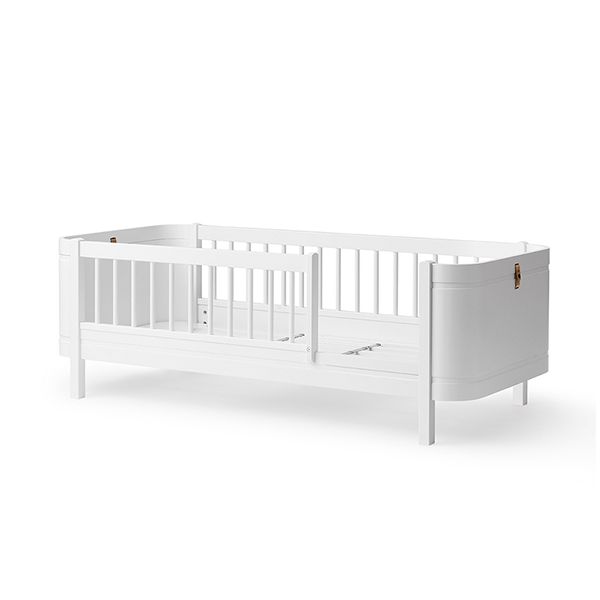 Lit Junior 68 x 162 cm Wood Mini+ - Blanc