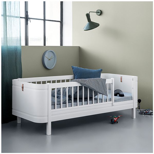 Lit Junior 68 x 162 cm Wood Mini+ - Blanc