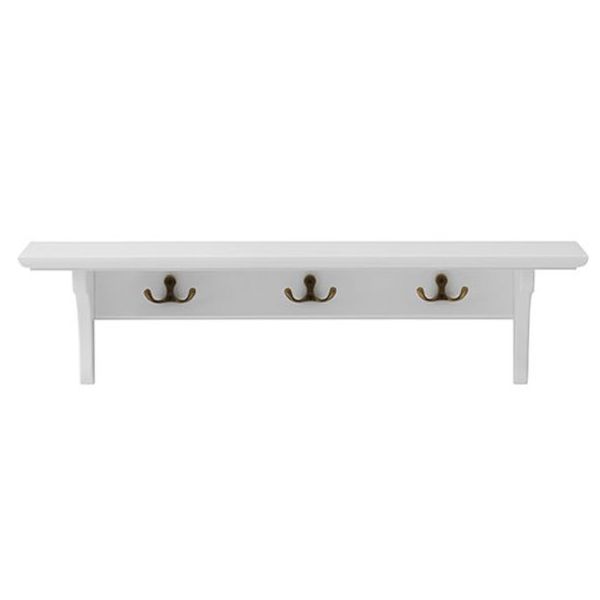 Étagère murale Seaside avec 3 patères - 60 cm