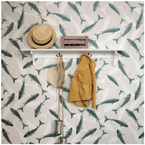 Étagère murale Seaside avec 4 patères - 90 cm