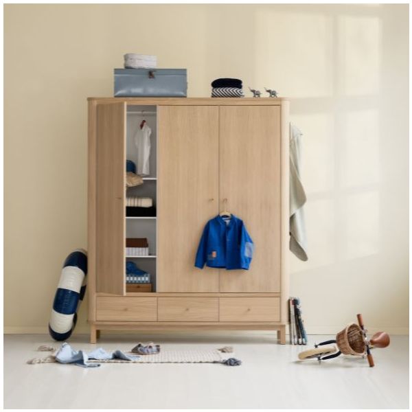 Wardrobe 3 Doors Wood - Oak