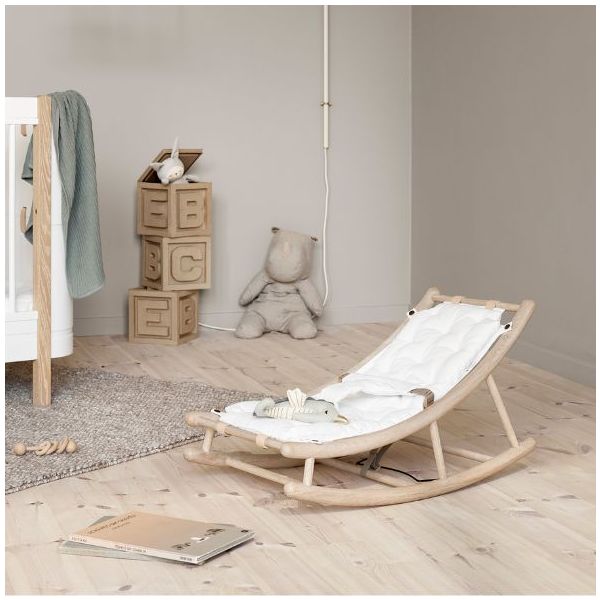 Assise transat bébé Wood - Blanc