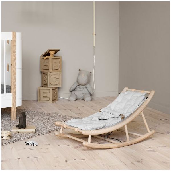 Assise transat bébé Wood - Gris