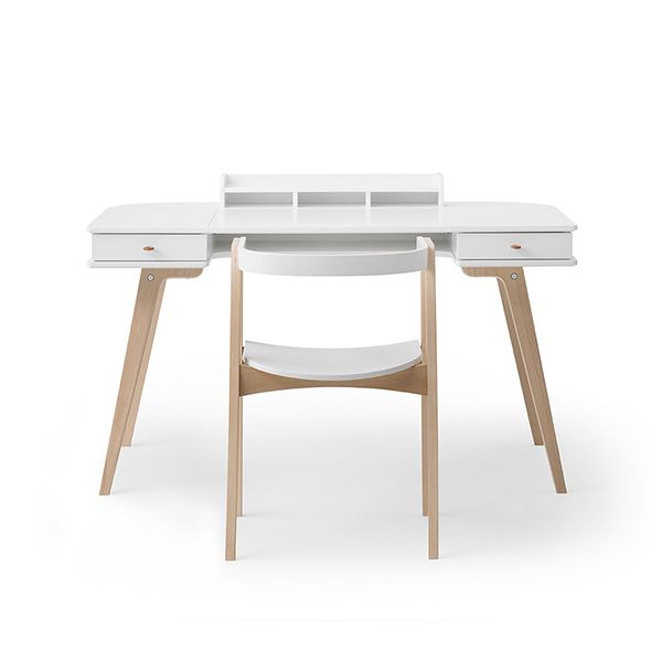 Set Fauteuil + Bureau Wood - H 66 cm - Dès 7 ans