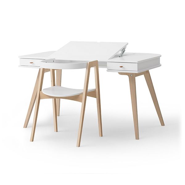 Set Fauteuil + Bureau Wood - H 66 cm - Dès 7 ans