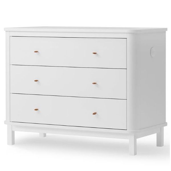 Commode 3 tiroirs Wood - Blanc