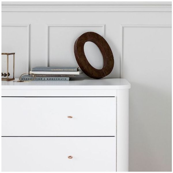 Commode 3 tiroirs Wood - Blanc