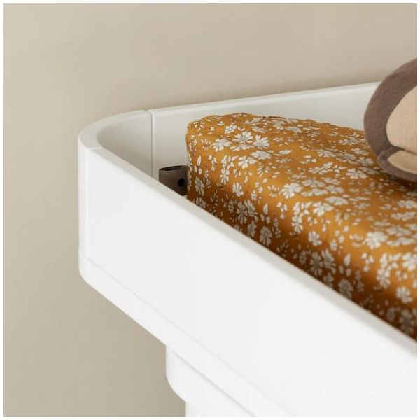 Commode à langer 6 tiroirs Wood - Blanc / Chêne