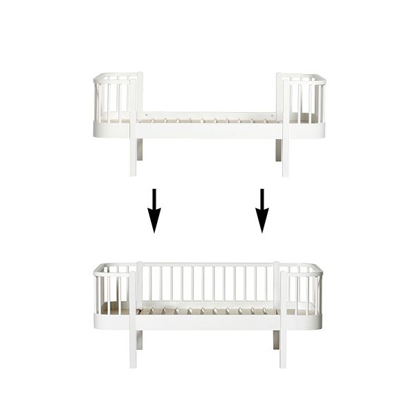 Kit de conversion Wood - Lit junior à lit banquette junior - Blanc