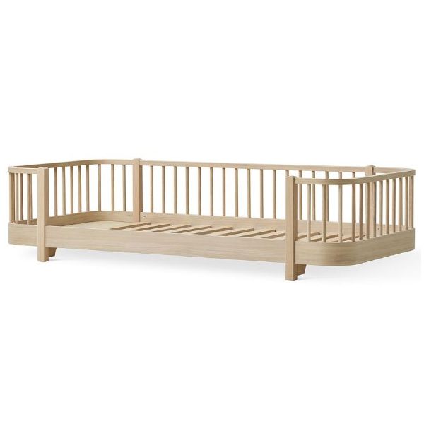 Bodenbett Wood 90 x 200 cm - Eiche