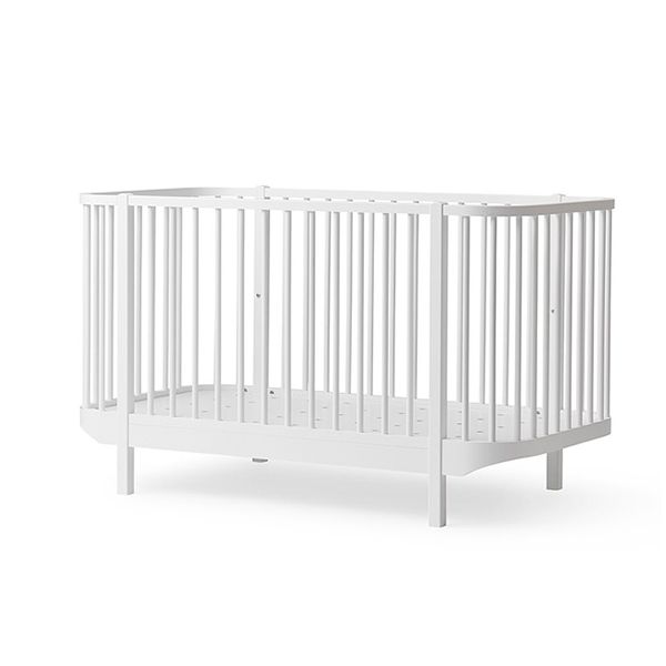 Lit bébé évolutif Wood - Blanc