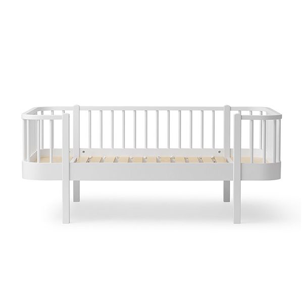 Lit banquette junior 90 x 160 cm Wood - Blanc