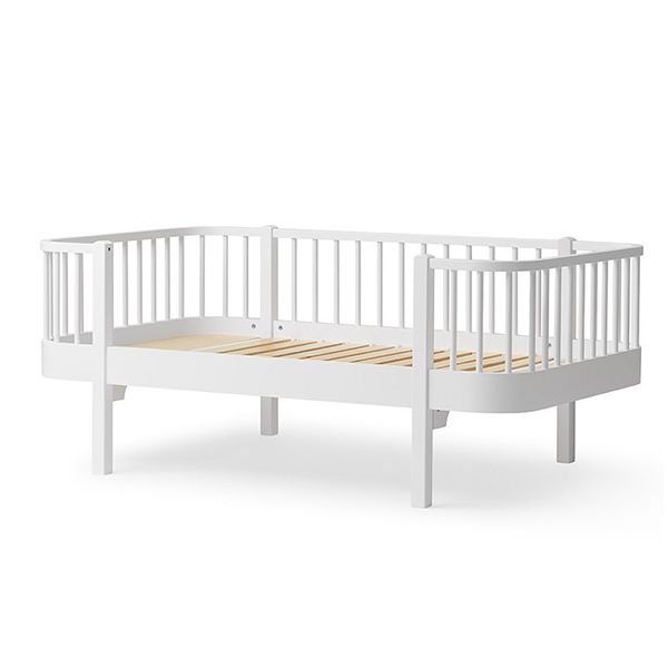 Lit banquette junior 90 x 160 cm Wood - Blanc