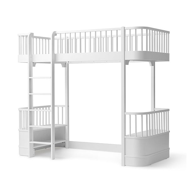 Lit mezzanine Wood - Blanc
