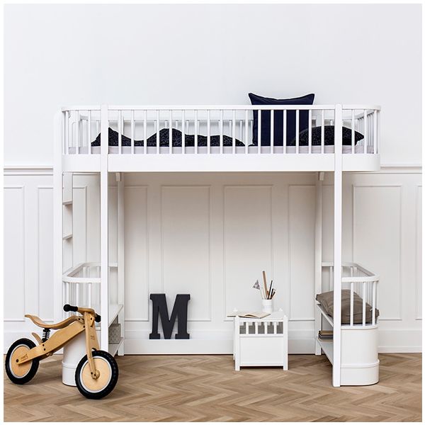 Lit mezzanine Wood - Blanc