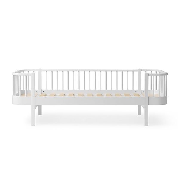 Lit banquette 90 x 200 cm Wood - Blanc