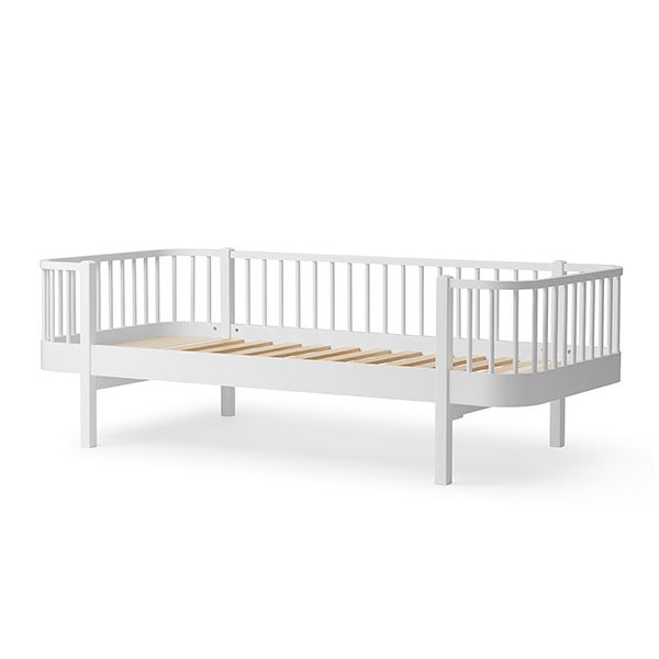 Lit banquette 90 x 200 cm Wood - Blanc