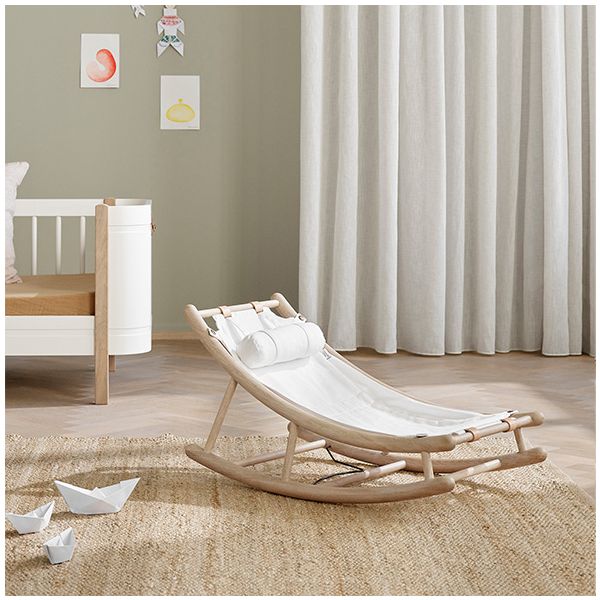 Transat Bébé Evolutif Wood - Chêne / Blanc