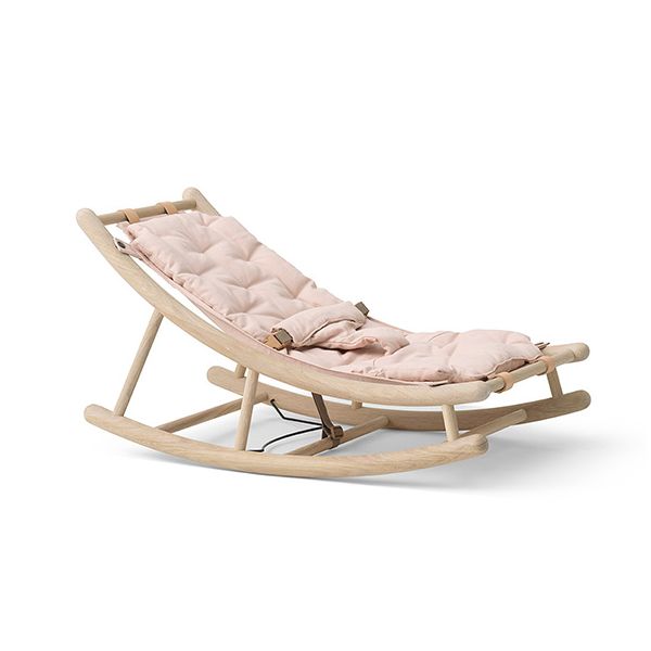 Transat Bébé Evolutif Wood - Chêne / Rose