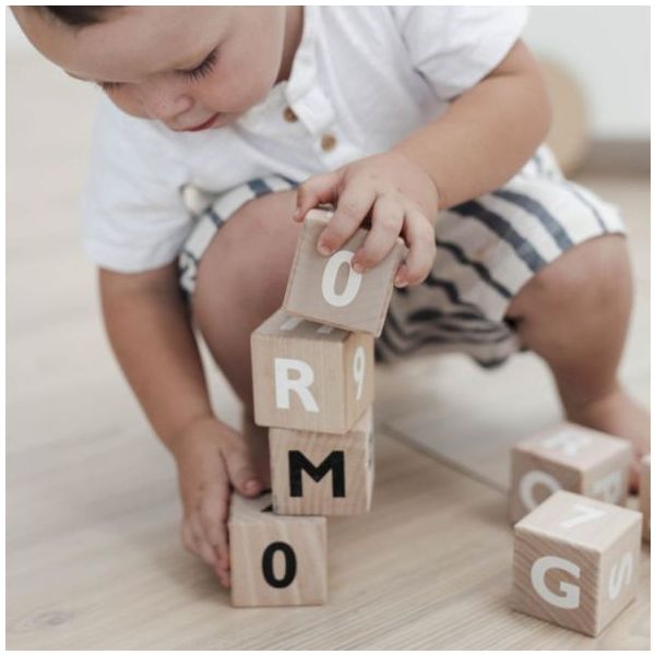 Cubes alphabet - Blanc