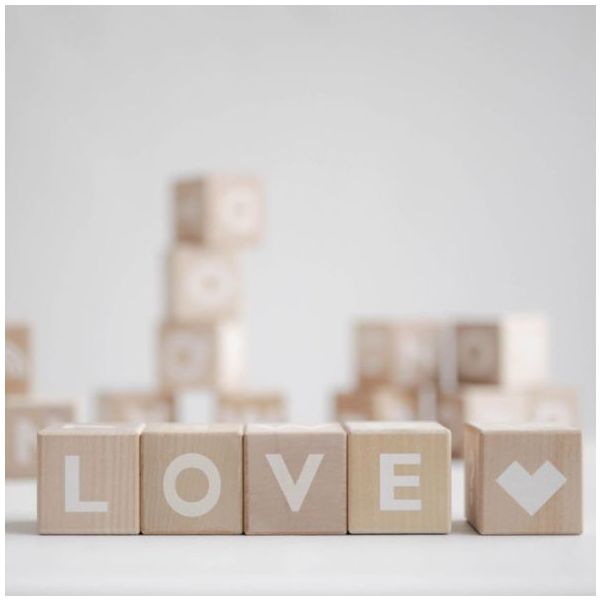 Cubes alphabet - Blanc