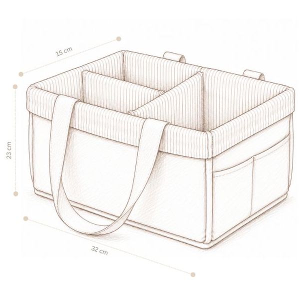 Panier organisateur de couches - Woodland