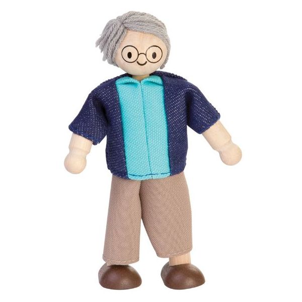 Poupée Grand-père pour maison de poupée