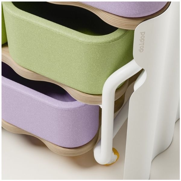 Étagère de rangement sur roulettes