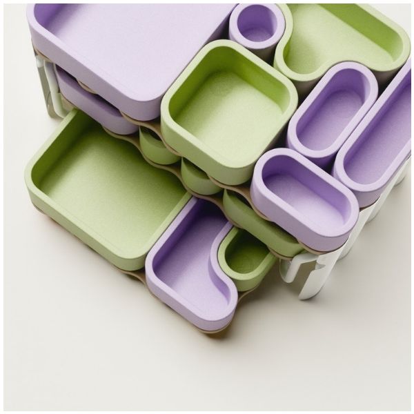 Étagère de rangement sur roulettes