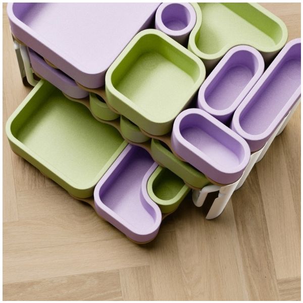 Étagère de rangement sur roulettes