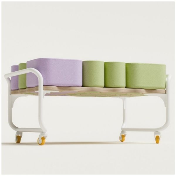 Étagère de rangement sur roulettes