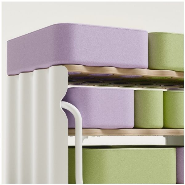Étagère de rangement sur roulettes
