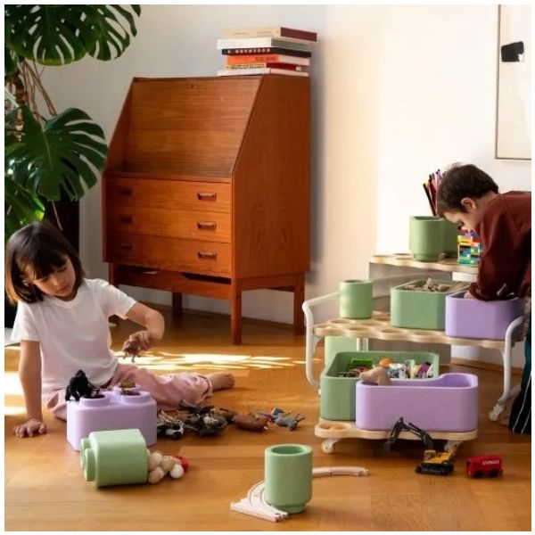 Étagère de rangement sur roulettes