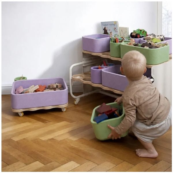 Étagère de rangement sur roulettes