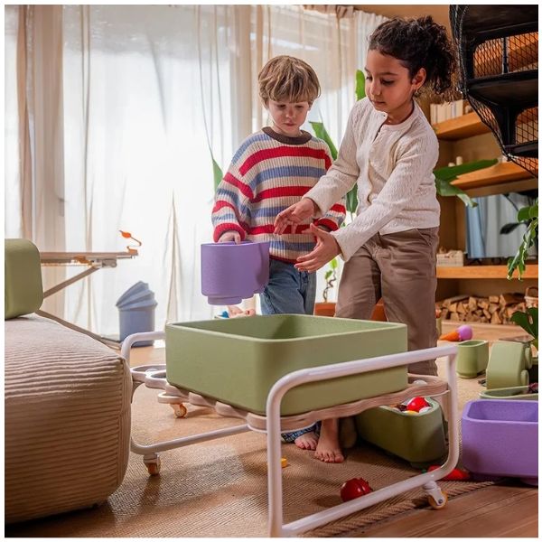 Étagère de rangement sur roulettes