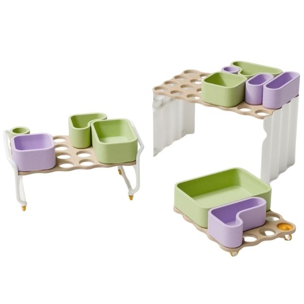 Étagère de rangement sur roulettes