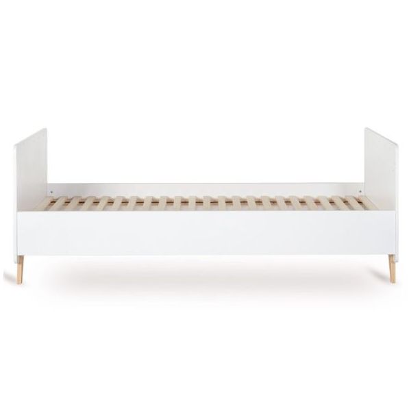 Lit bébé évolutif Loft 60 x 120 / 90 x 200 cm - Blanc