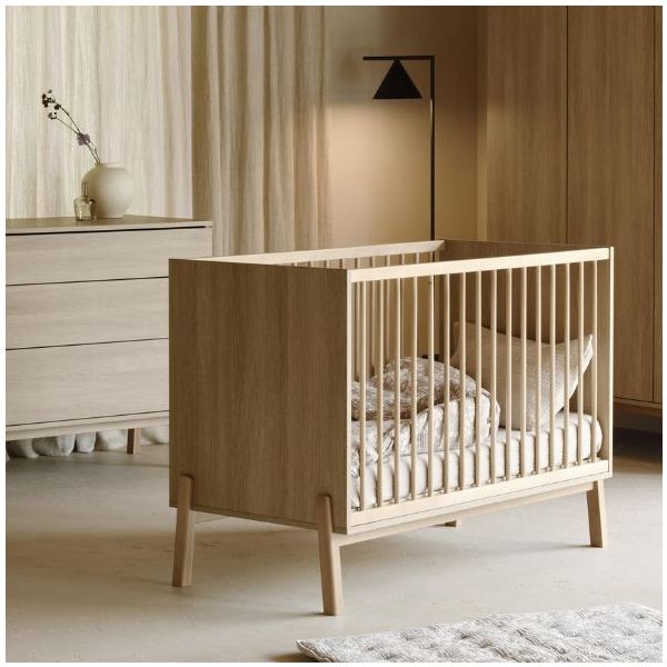Lit bébé Ashi 60 x 120 cm - Chêne Miel