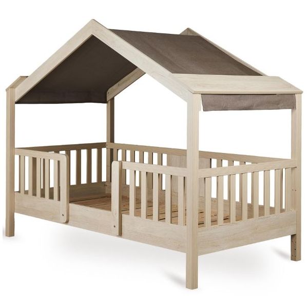 Ciel de lit pour lit cabane Chalet - Chocolat