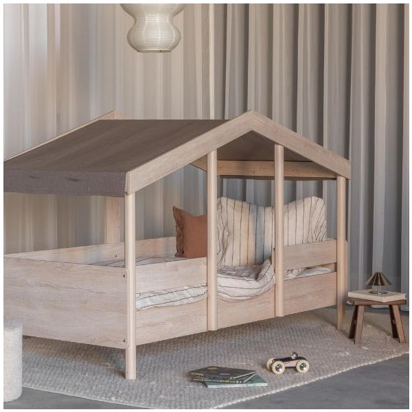 Ciel de lit pour lit cabane Cottage - Chocolat