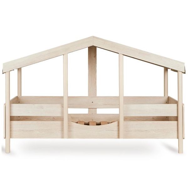 Lit cabane Montessori Cottage 2-en-1 - 90 x 200 cm - Frêne Naturel