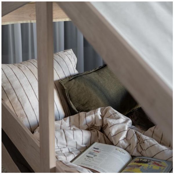 Lit cabane Montessori Cottage 2-en-1 - 90 x 200 cm - Frêne Naturel